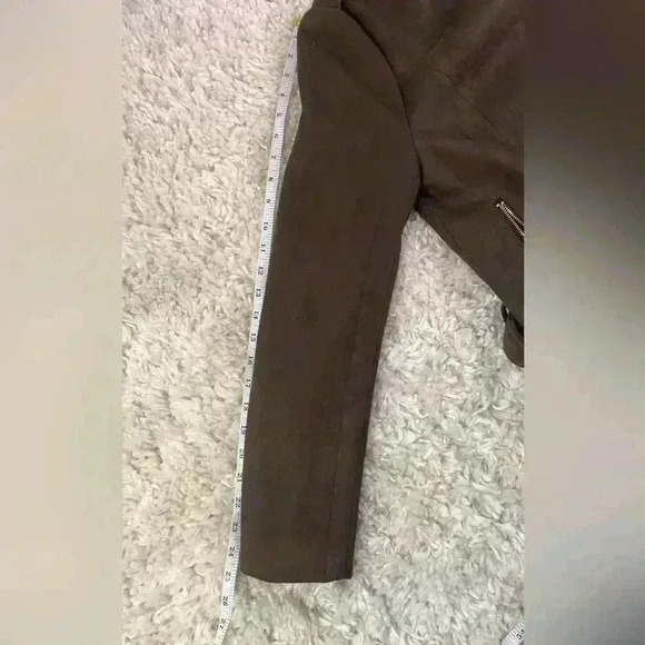 Romeo & Juliet couture faux suede chestnut women’s jacket. - Picture 14 of 16